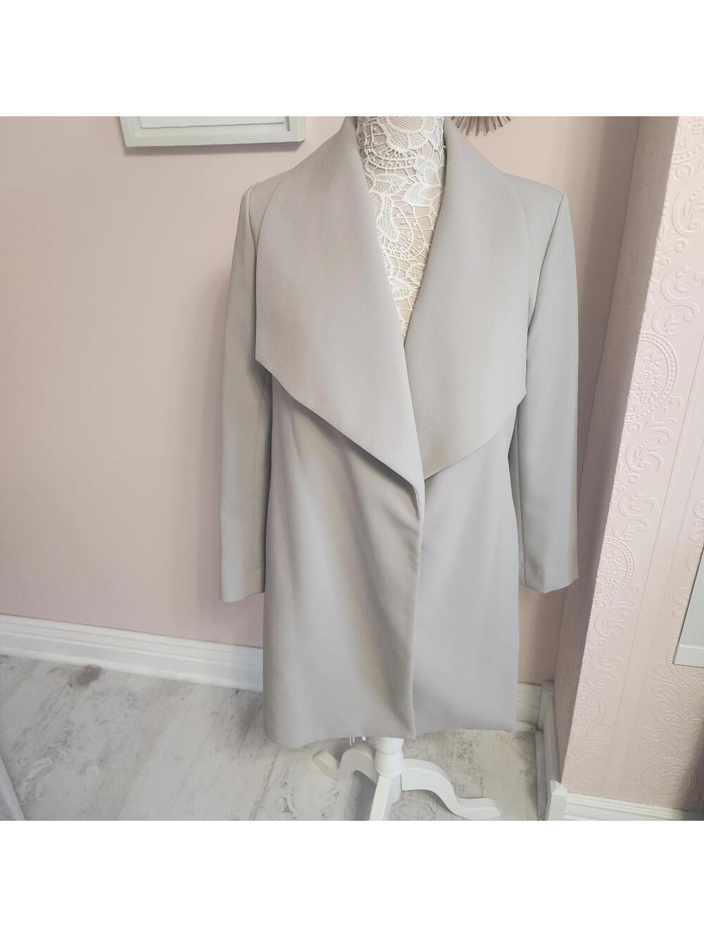 Lauren Ralph Lauren Black Label gray top coat long heavier PS Petite S
